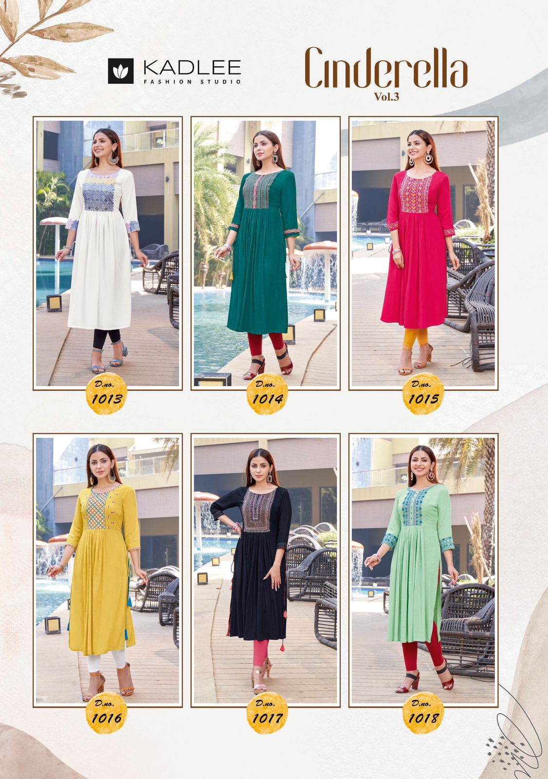 Cinderella vol 3 By Kadlee Designer Kurtis Catalog